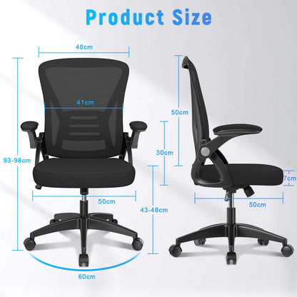 Naspaluro Ergonomischer Bürostuhl mit Netz & Lordosenstütze