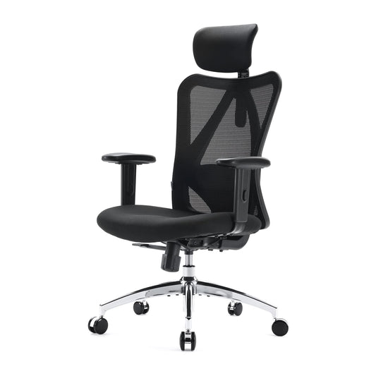 SIHOO Ergonomischer Bürostuhl mit Lordosenstütze, bis 150 kg