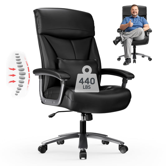 Asukale Chefsessel XXL 200kg – Kunstleder, ergonomisch
