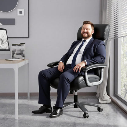 Asukale Chefsessel XXL 200kg – Kunstleder, ergonomisch