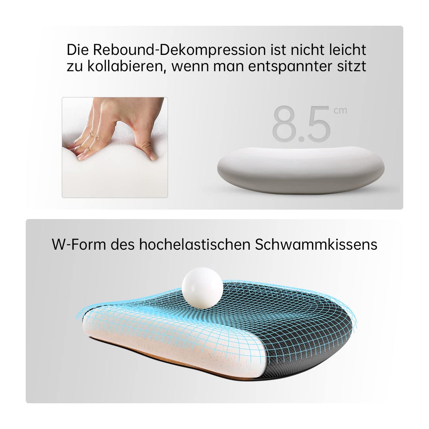 SIHOO Ergonomischer Bürostuhl mit Lordosenstütze, bis 150 kg