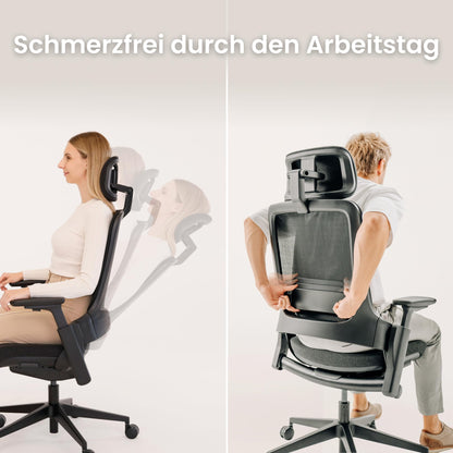 Ergotopia NextBack Pro Ergonomischer Bürostuhl bis 150 kg