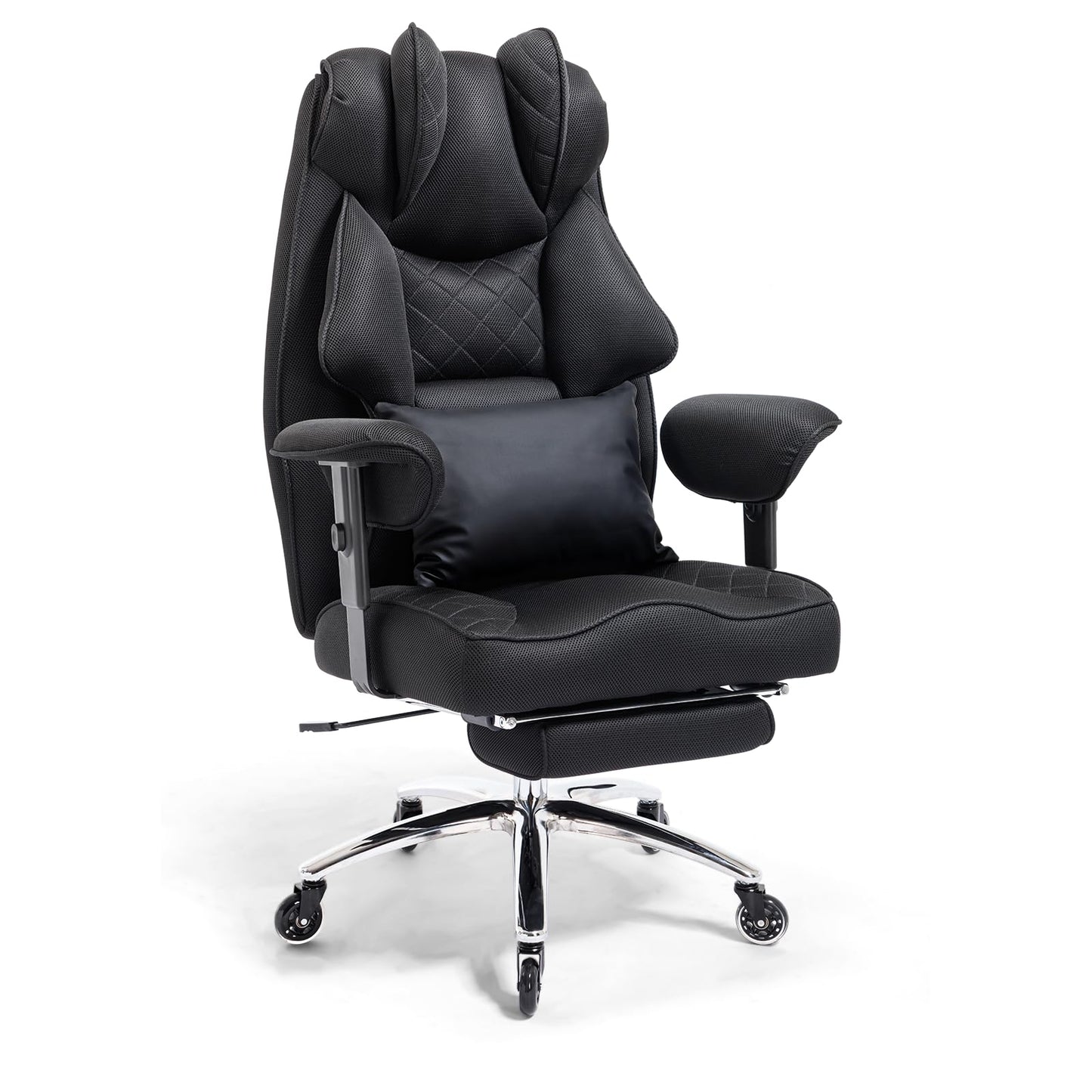 Asukale Ergonomischer Bürostuhl XXL 200kg – Mesh, Fußstütze