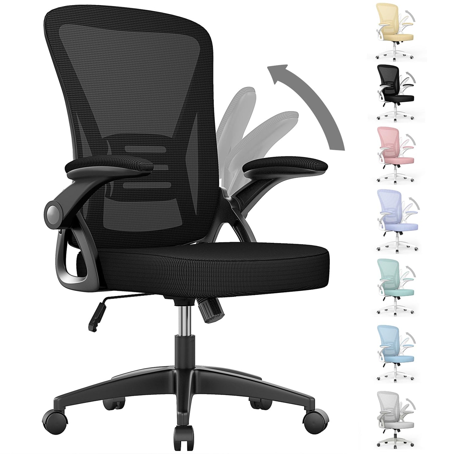 Naspaluro Ergonomischer Bürostuhl mit Netz & Lordosenstütze