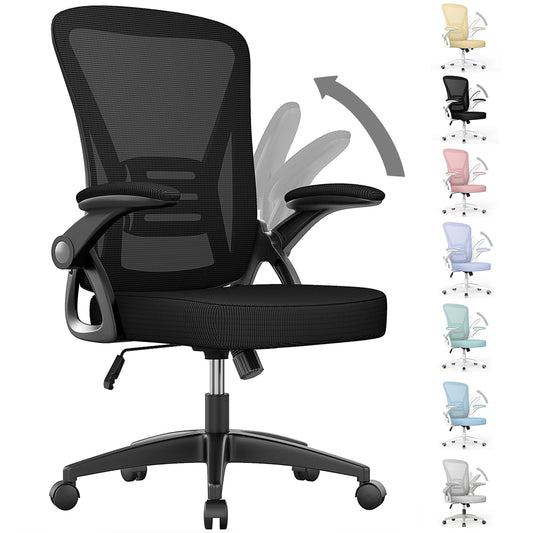Naspaluro Ergonomischer Bürostuhl mit Netz & Lordosenstütze