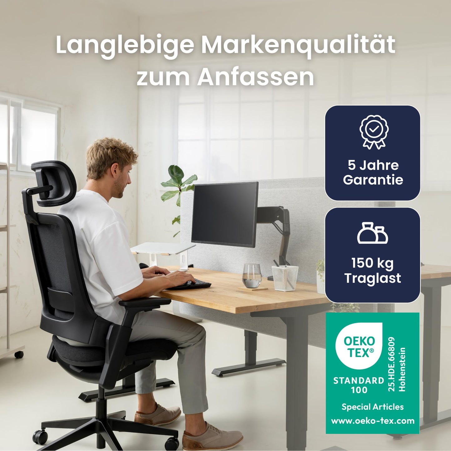 Ergotopia NextBack Pro Ergonomischer Bürostuhl bis 150 kg