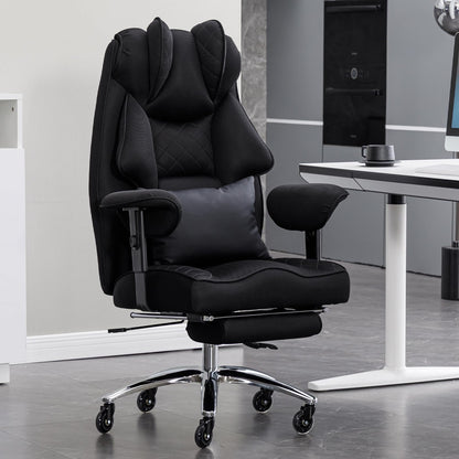 Asukale Ergonomischer Bürostuhl XXL 200kg – Mesh, Fußstütze