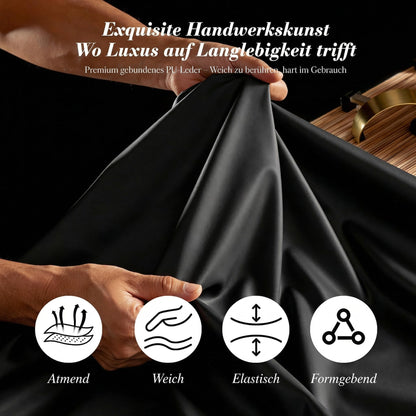 Efomao Chefsessel Ergonomisch PU-Leder mit Fußstütze bis 200 kg