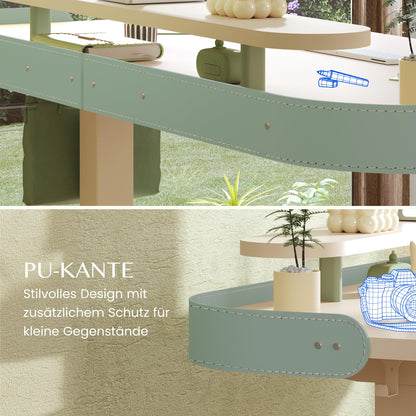 FLEXISPOT Elektrischer Schreibtisch 140x80 cm mit Monitoraufsatz