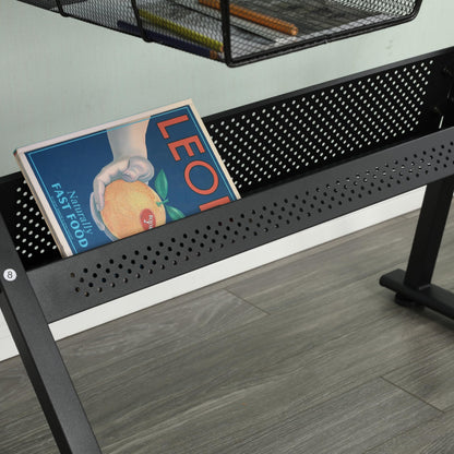 Zeichentisch Schwarz mit Glasplatte & Stuhl – Höhenverstellbar