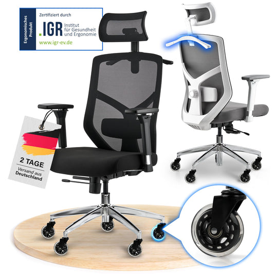 ELITESEATS Ergonomischer Bürostuhl – Atmungsaktiv, 150 kg